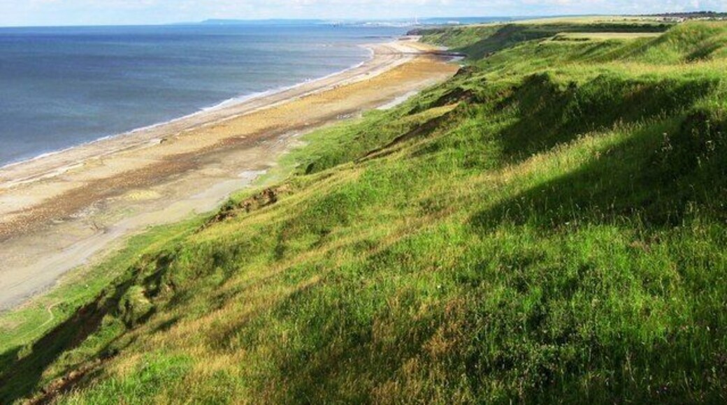 The Coastline near Horden, which creates a large view of the coastline from the Durham Coast Path along the top of the cliff.