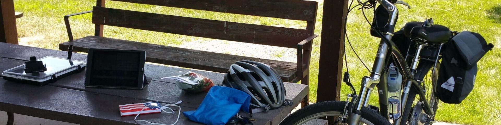 Part of my South Central Wisconsin album on Facebook - Nice little town that offer a rest area on the #GlacialDrumlinTrail for #Hiking & #Biking I stopped to take a break and check email and have a snack. #WeekendGetAway