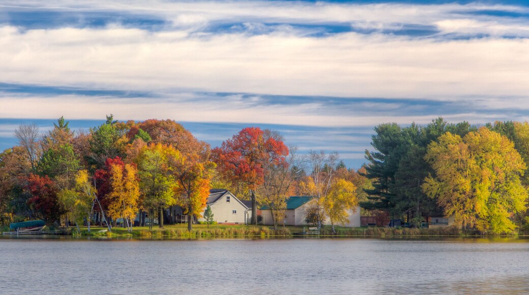 Cinematic Crop of Autumn Vibrant Colors on Apple River