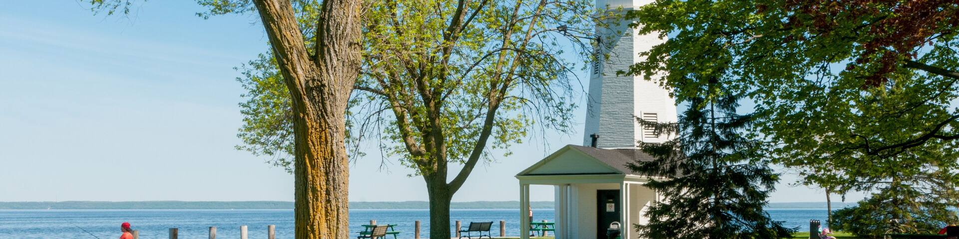 Kimberly Point Lighthouse At Kimberly Point Park on Lake Winnebago, Neenah, Wisconsin