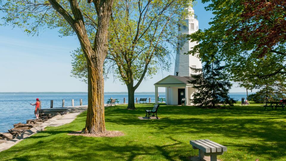 Kimberly Point Lighthouse At Kimberly Point Park on Lake Winnebago, Neenah, Wisconsin