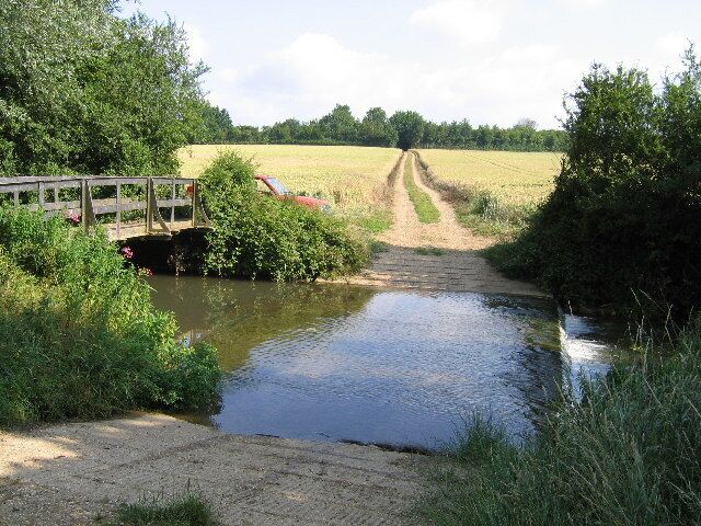 Ford near Cold Christmas. The ford crosses the River Rib just west of the curiously named Cold Christmas and is in the Hertfordshire civil parish of Thundridge. It is on the 141 mile Harcamlow way, which starts and finishes in HARLOW, with CAMbridge in the middle (http://www.walkingontheweb.co.uk/Defined%20Routes/Harcamlow%20Way.htm)
