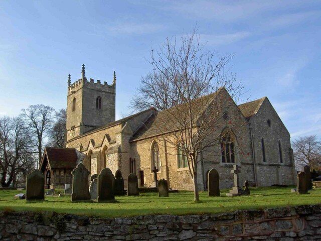 St Laurence's parish church, Adwick le Street, South Yorkshire, seen from the east from Church Road