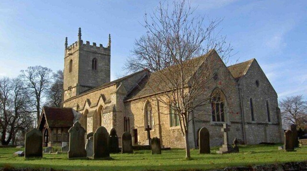 St Laurence's parish church, Adwick le Street, South Yorkshire, seen from the east from Church Road