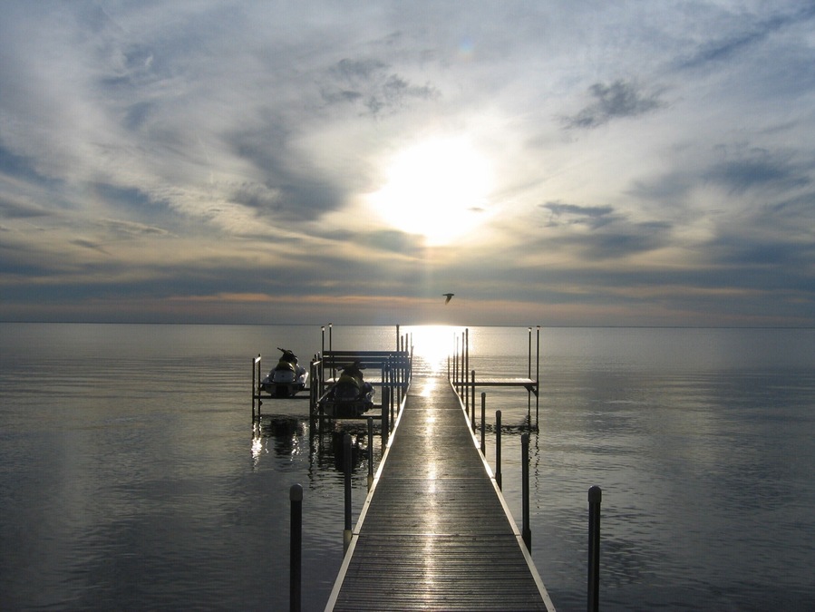 The Sunset off the shore of Green Bay are Amazing www.FunToBeFree.com #GoldenHour