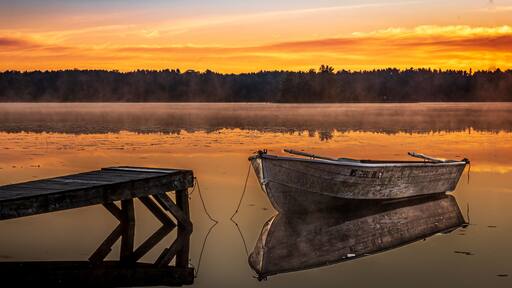 Sunrise on Summit Lake Wisconsin
