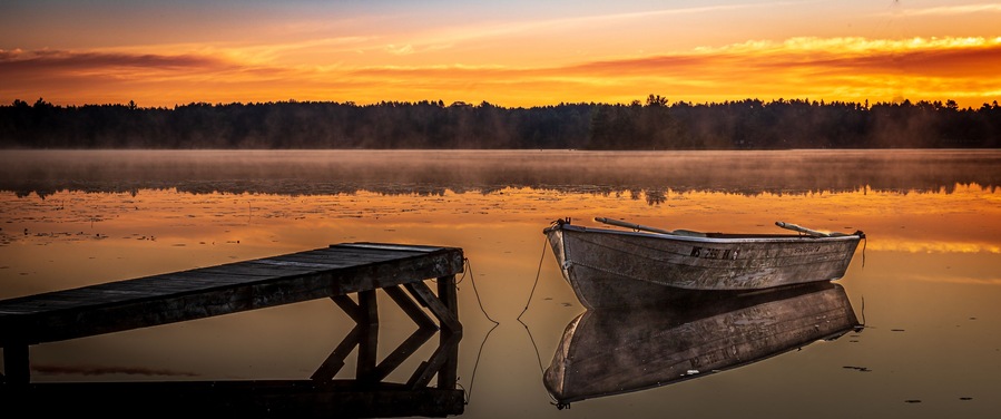 Sunrise on Summit Lake Wisconsin