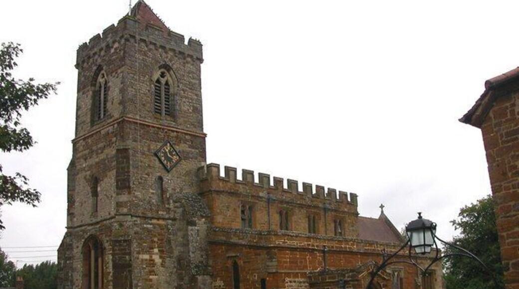 St Mary's parish church, Blakesley, Northamptonshire, seen from the southwest