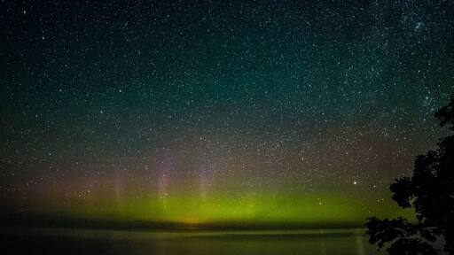 Northern Lights over Lake Superior