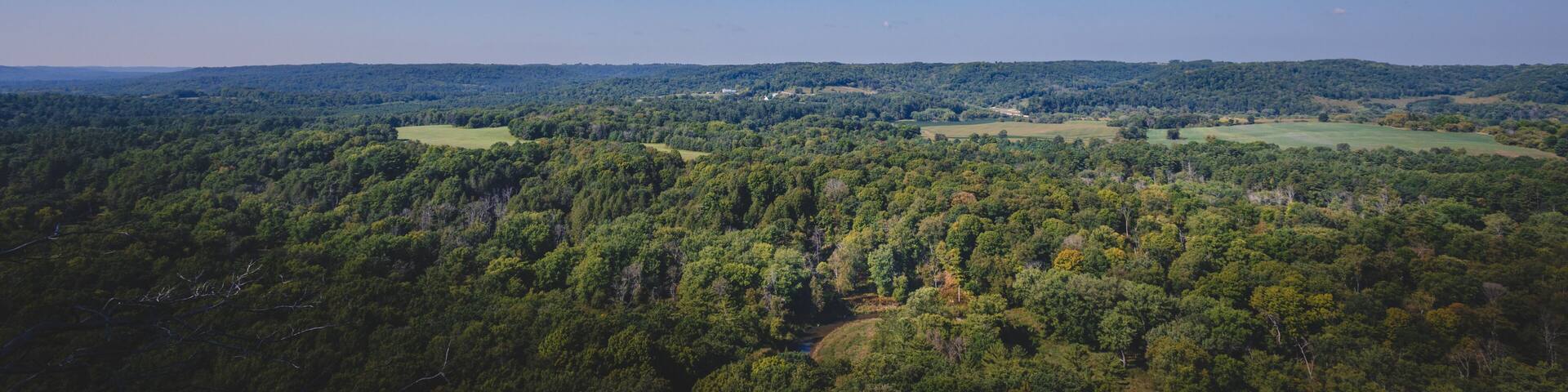 View of Wisconsin Driftless Region from Wildcat Mountain State Park