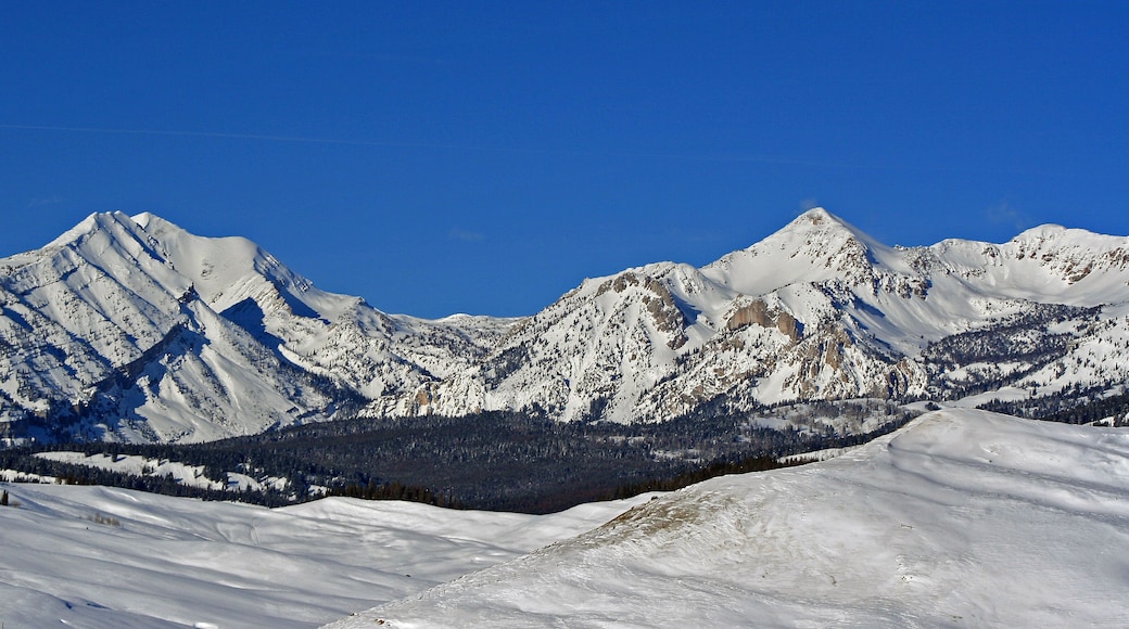 Doubletop Mountain Peak in the Gros Ventre Range in the Central Rocky Mountains near Jackson Hole Wyoming United States