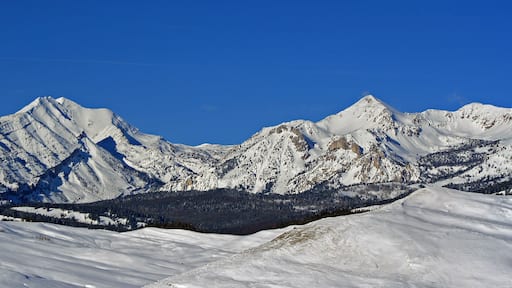 Doubletop Mountain Peak in the Gros Ventre Range in the Central Rocky Mountains near Jackson Hole Wyoming United States