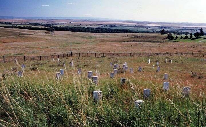 It was very odd visiting this cemetery; you could not go to read the headstones because of rattlers in the grass. 