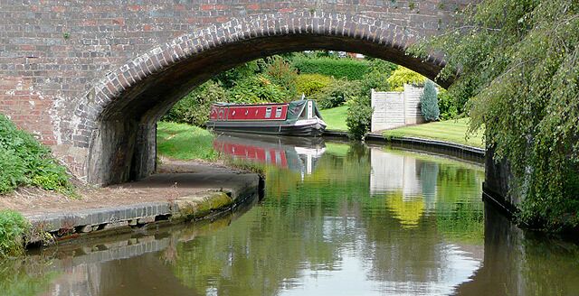 Staffordshire and Worcestershire Canal at Acton Bridge The bridge carries Mill Lane between the village and the A449 road to Stafford.