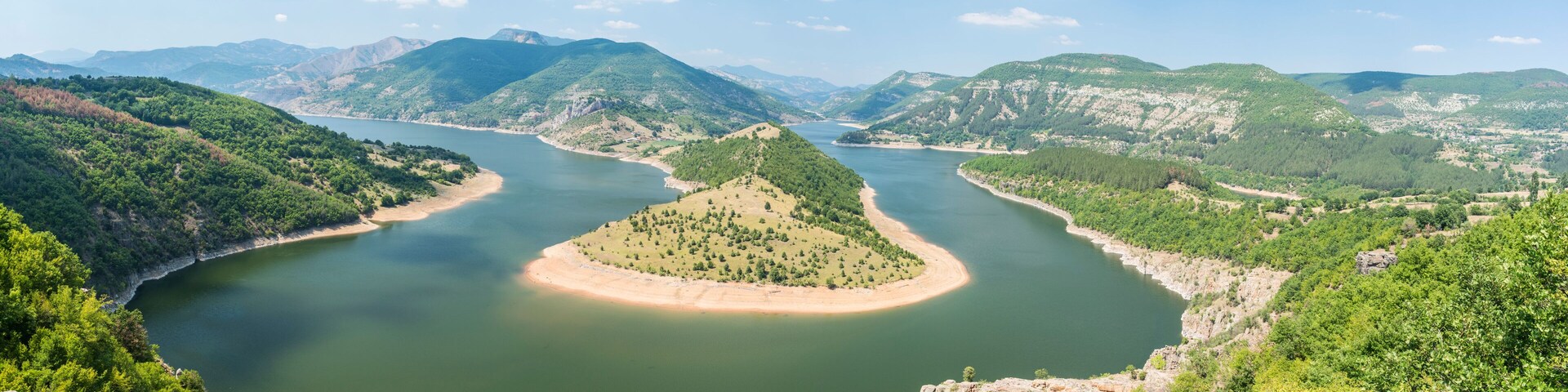The Arda River is the largest Rhodope River. It originates from the Ardin peak. The river has the exceptionally beautiful curves(meanders) winding in huge rocky massifs and domes in the middle stream.