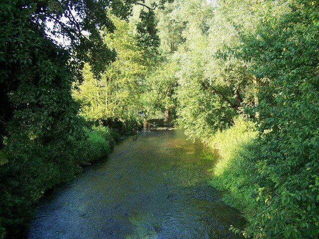 The River Waveney, Homersfield Taken from Homersfield Bridge