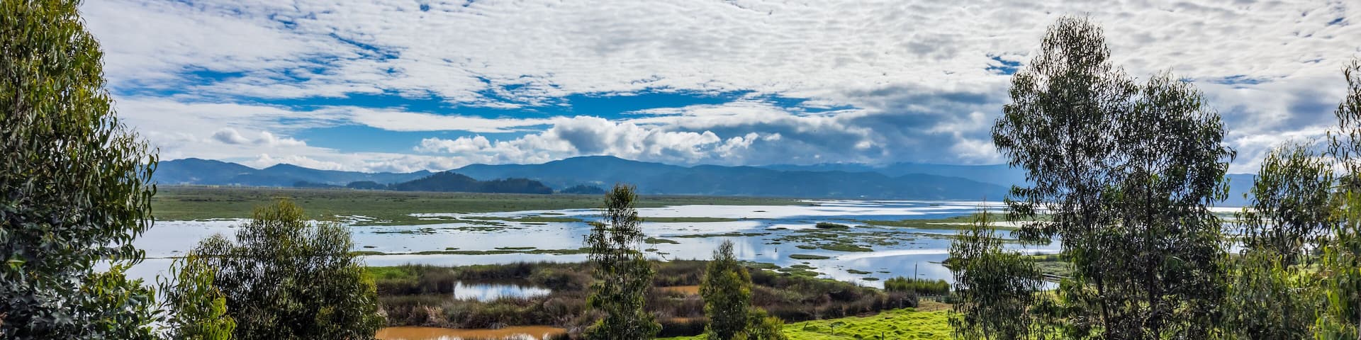 The Fúquene Lagoon is a freshwater body of water located in the town of Fúquene, between the departments of Cundinamarca and Boyacá