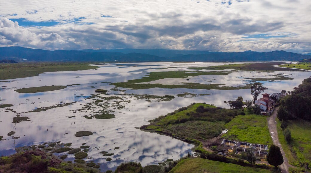 The Fúquene Lagoon is a freshwater body of water located in the town of Fúquene, between the departments of Cundinamarca and Boyacá