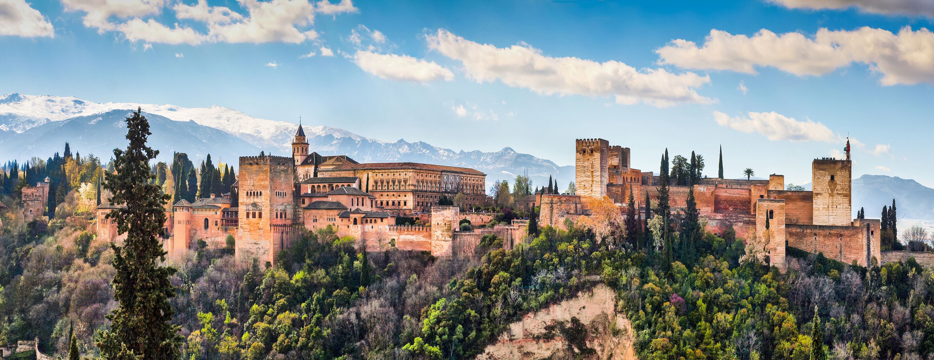 Famous Alhambra in Granada, Andalusia, Spain