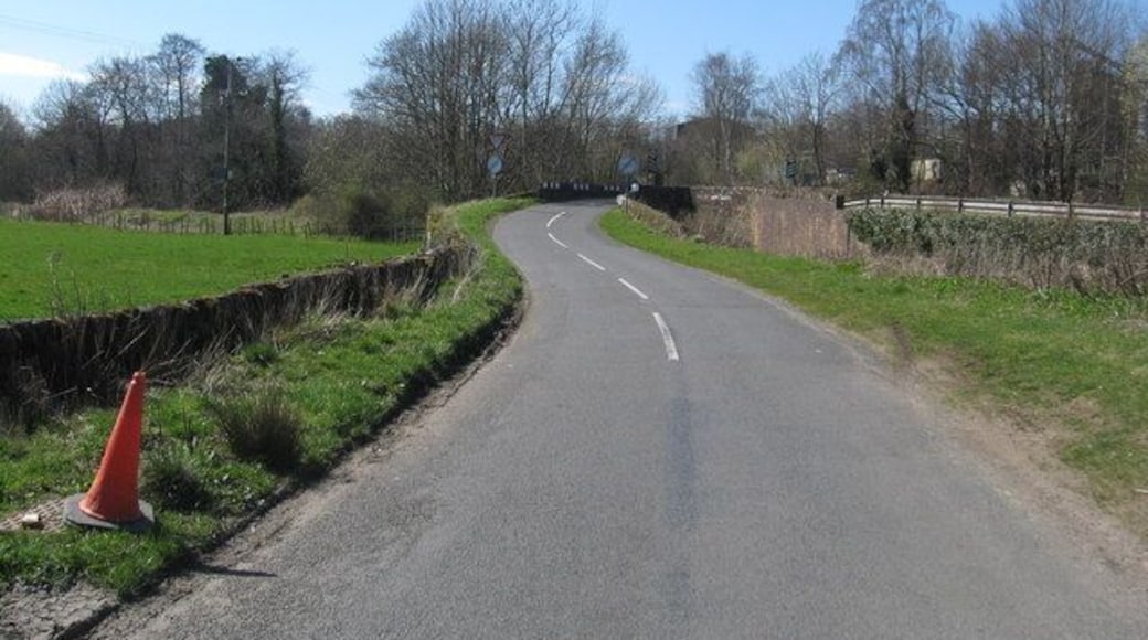 Minor road from Tinwald heading to the junction with the A701 In Dumfries and Galloway.