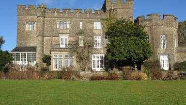 Banwell Castle Looking towards the castle from the castle grounds