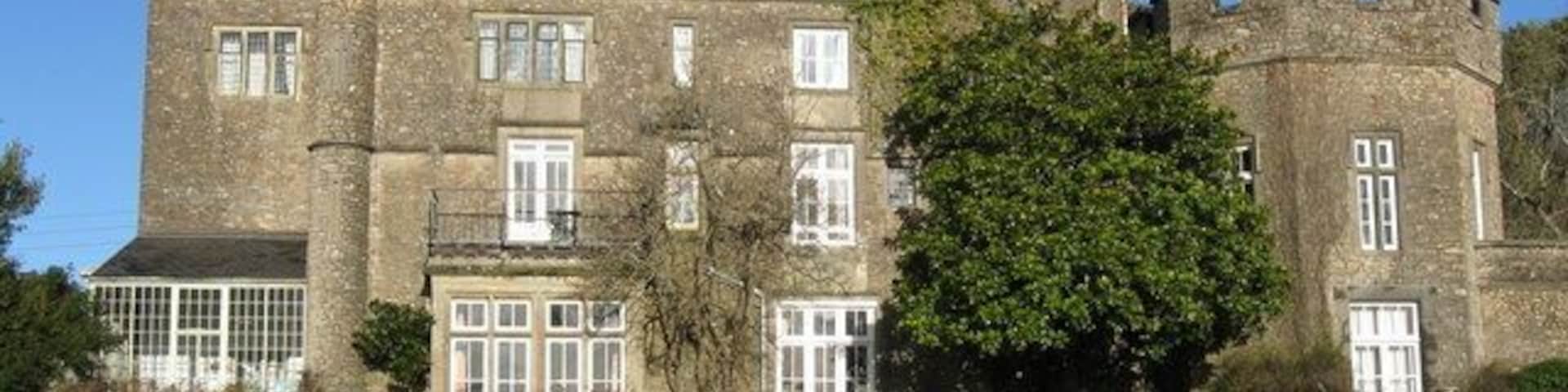 Banwell Castle Looking towards the castle from the castle grounds