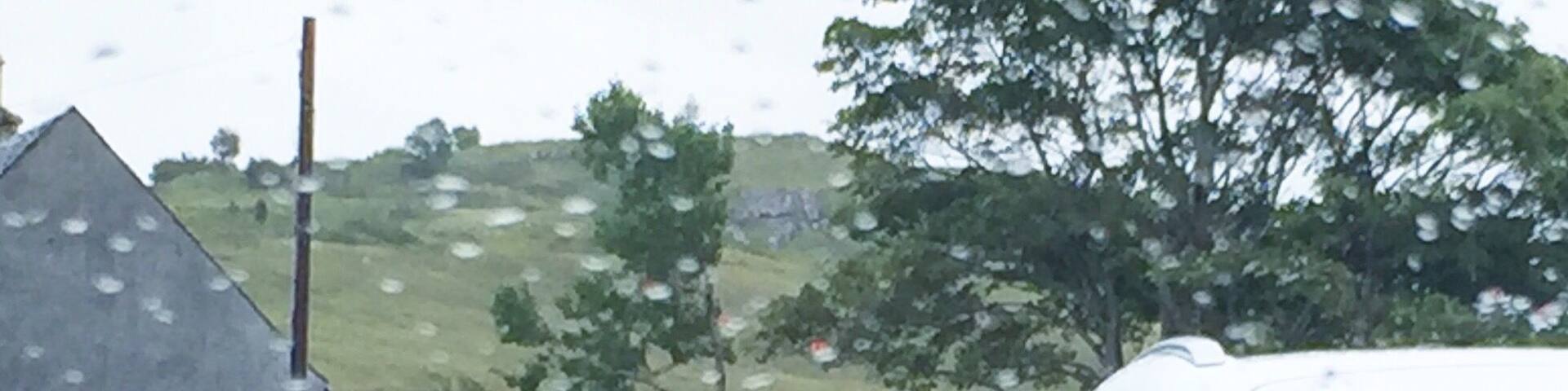 Traffic jam on the Isle of Skye.