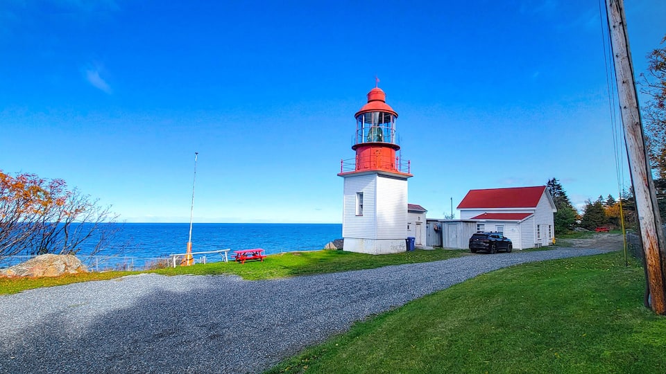 Cap-Chat Lighthouse in Gaspésie, Québec, Canada