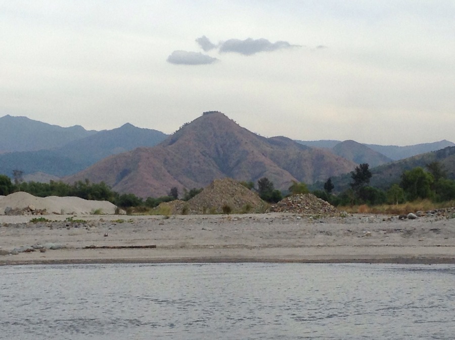 View from the west Philippine sea (South China Sea), this mountain is Locally known as Bantay Kruz, an easy hike where one find falls, rivers, and rainforest.