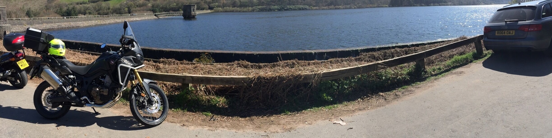 Lovely view along the Tal-y-bony reservoir