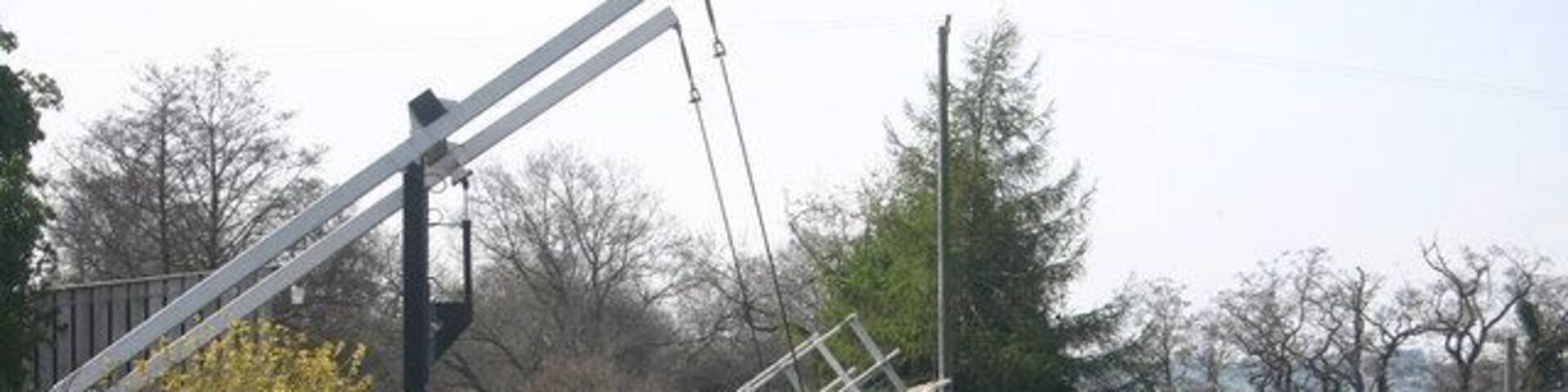 The drawbridge by Pencelly Court The drawbridge over the Monmouthshire and Brecon Canal by Pencelly Court
