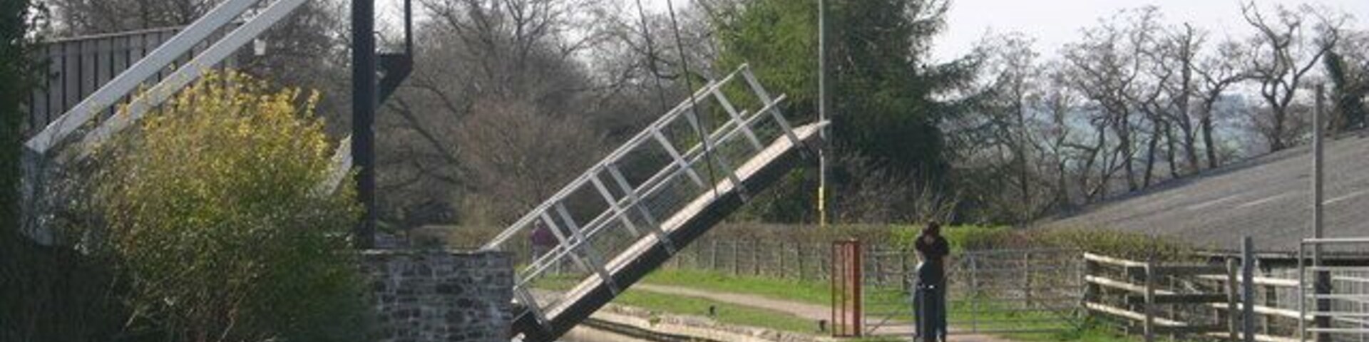 The drawbridge by Pencelly Court The drawbridge over the Monmouthshire and Brecon Canal by Pencelly Court