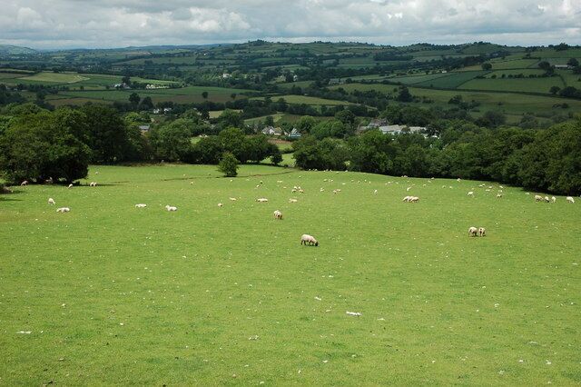 Pencelli and the Usk valley Pencelli and the Usk valley viewed from the Usk Valley Walk.
