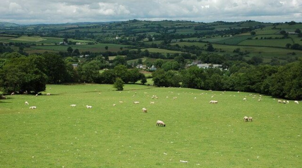 Pencelli and the Usk valley Pencelli and the Usk valley viewed from the Usk Valley Walk.