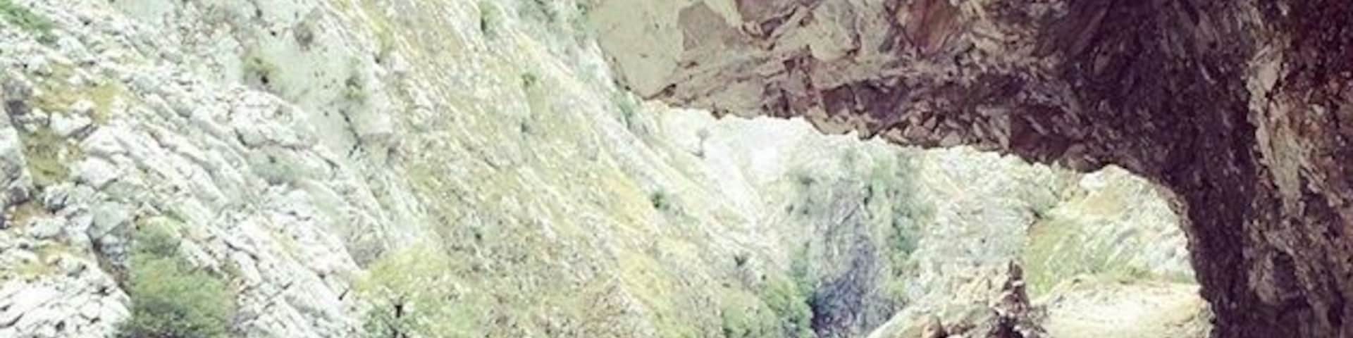 Ruta del Cares, an amazing hike through the montains by the river Cares. Not recommended to people affraid of hights :)