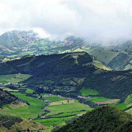 This is the cloud forest and village of Nono, Ecuador where: I rode a horse in the clouds, got impaled on a tree branch, and was blessed by a lovely 100-year-old woman. An amazing little place near Quito for hiking, cycling, bird watching, horseback riding, and generally having your head in the clouds. For more, see: http://www.travelblissnow.com/blessings-nono-cloud-forest-ecuador/