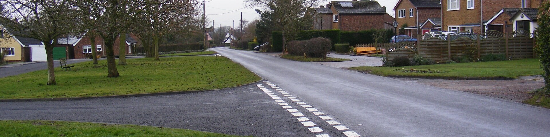 All Saints Road, Creeting St.Mary Looking towards centre of the village