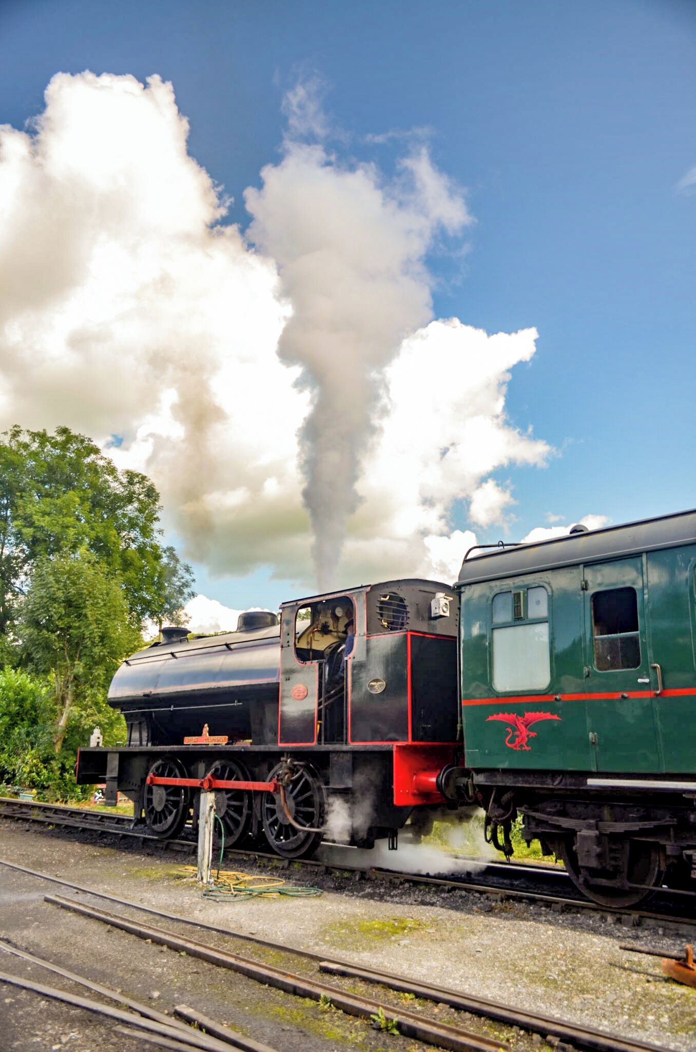 Small heritage steam railway that operates a couple of miles of preserved railway in South West Wales.