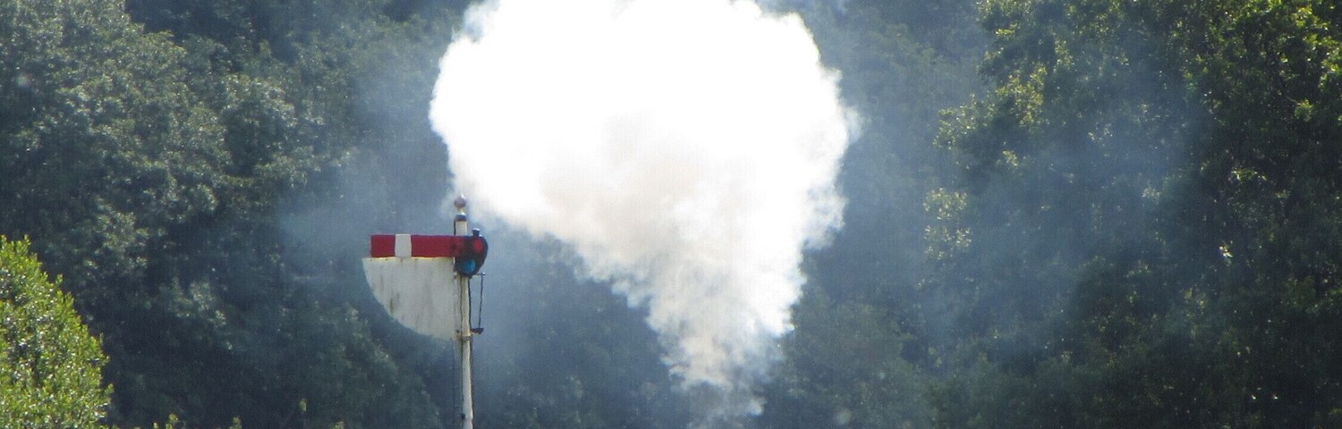Gwili Railway near Bronwydd Arms. Austerity 0-6-0T locomotive 'Welsh Guardsman' heads north from the station.