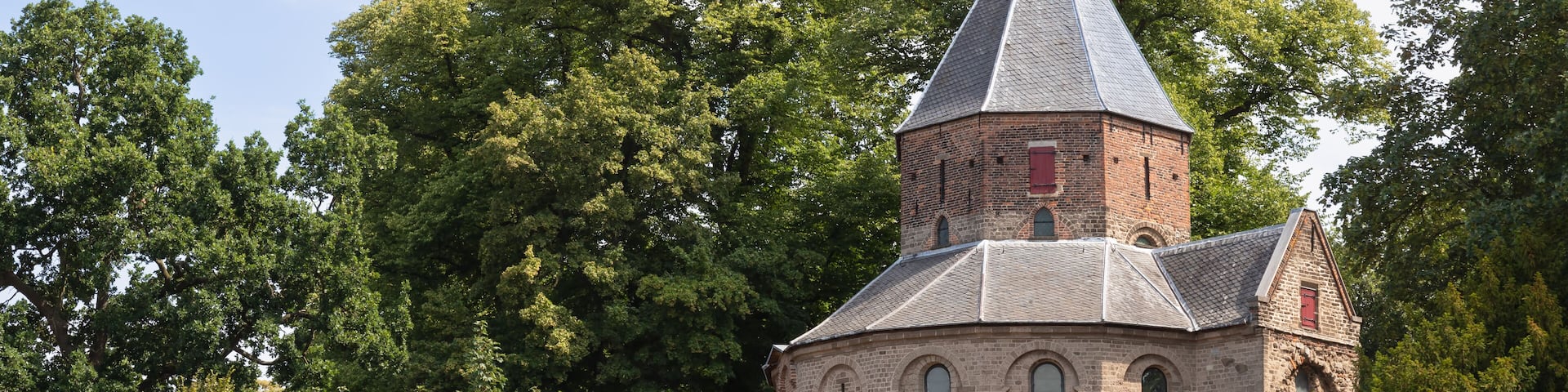 Saint Nicholas chapel at the Valkhof park, Nijmegen in the Netherlands.