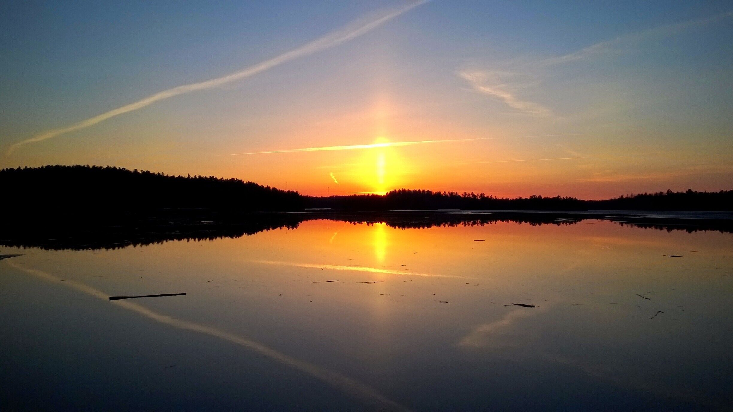 Enjoying a stunning #sunset while out for a spring #camping weekend.