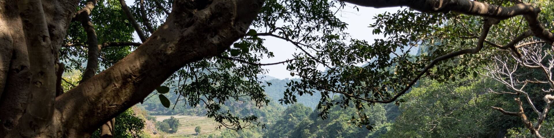 A view of Araku Valley and Gosthani River