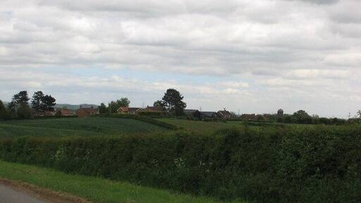 Road to Tholthorpe. That's Tholthorpe in the distance