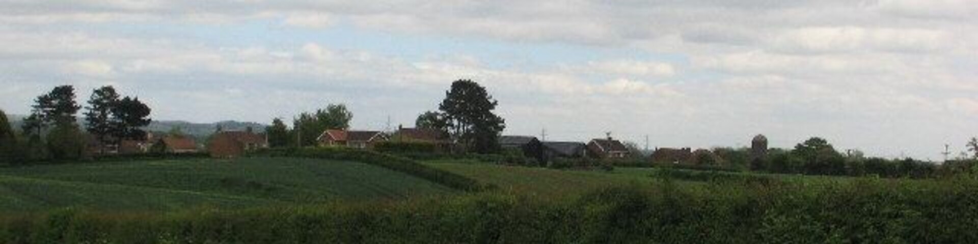 Road to Tholthorpe. That's Tholthorpe in the distance