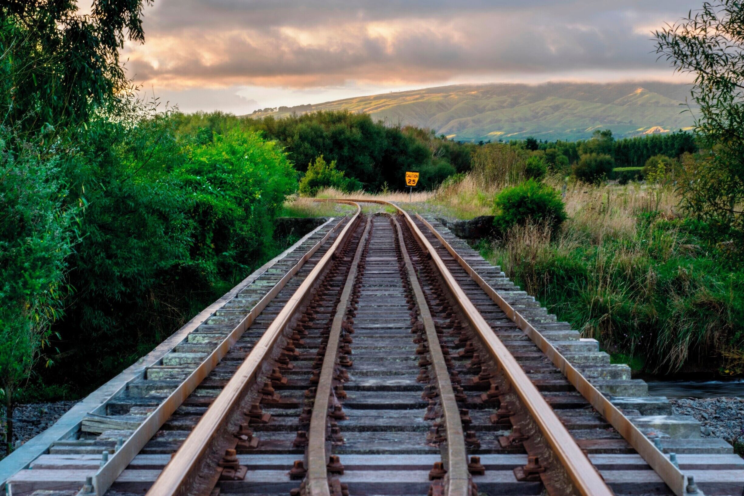 Just a photo from the railway bridge outside Woodville. On the the Woodville to Masterton line does not get used that much anymore.