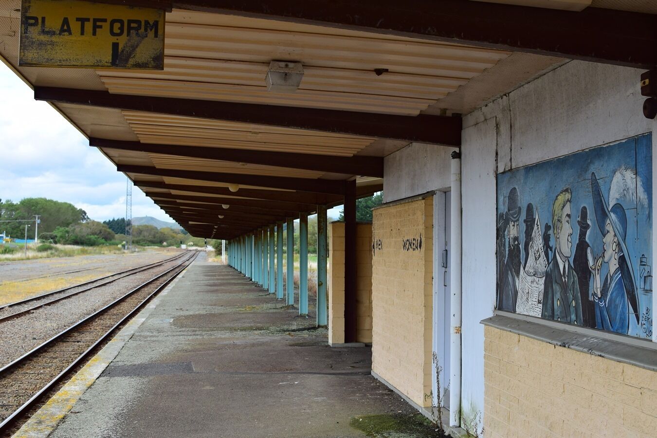 The old Woodville railway station.