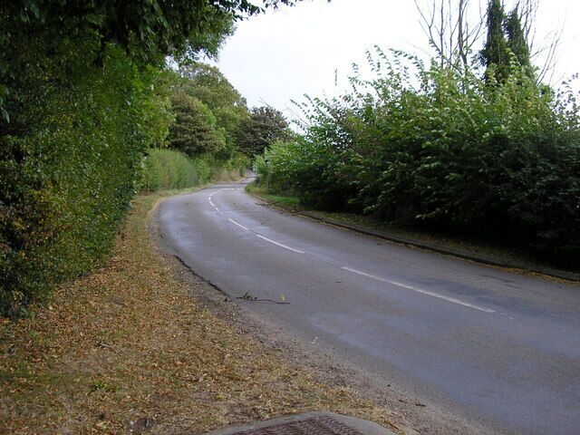 Castle Bytham Road, Clipsham Leaving the village towards Yew Tree Avenue & Castle Bytham.