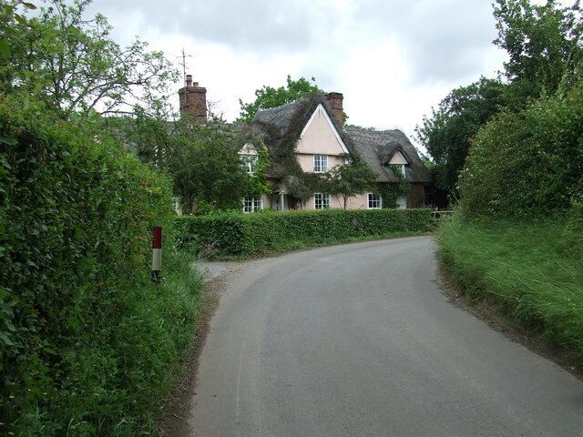 Evans Corner Kettlebaston Old cottage called Evans Corner Kettlebaston Suffolk.
