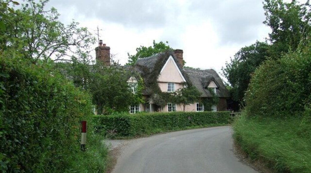 Evans Corner Kettlebaston Old cottage called Evans Corner Kettlebaston Suffolk.