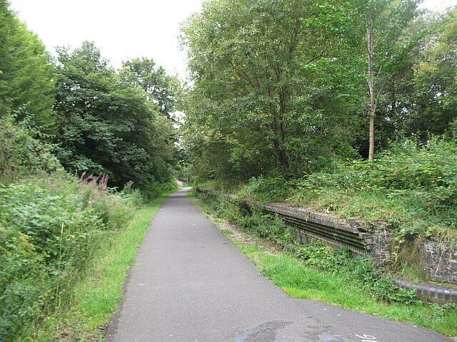 Kilbarchan Station Closed to passenger traffic in 1966. The track bed is now part of National Cycle Route 7.
